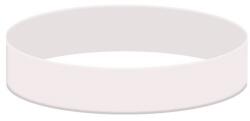 Szilikon karkötő egyszinű, fehér színű, nyomtatás nélkül: 202 mm