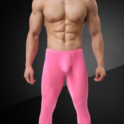  Férfi thermo fehérnemű Ice Silk alacsony derékkal, ultravékony: L Rózsaszín