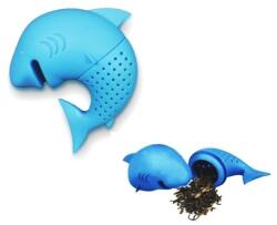  Tea-szűrő szilikon cápa, shark: Világoskék
