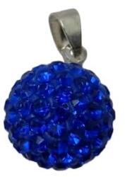  Medál golyócska Swarovski Elements: Kék