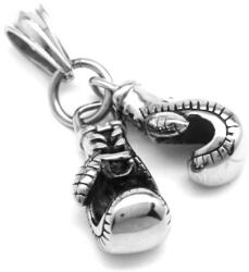  Medál két rozsdamentes acél boxer, bokszkesztyű: Ezüst