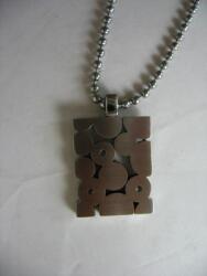  Medál nyakra acél lap