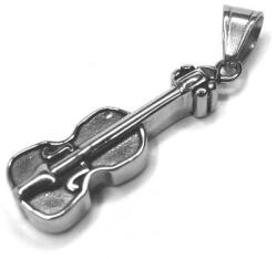  Medál rozsdamentes acél nyakláncra basszus, kontrabasszus : Ezüst