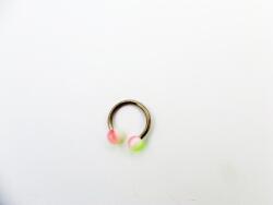  Orr piercing acélból és műanyagból: Kék