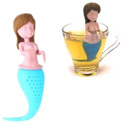  Tea-szűrő szilikon hableány, tengerészeknek: Világosbarna