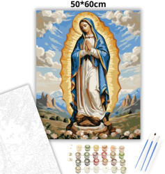  Aranyfényű Mária - számfestő készlet - 50×60 cm (Keret nélkül)