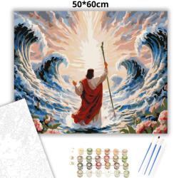  Mózes a tenger előtt - számfestő készlet - 50×60 cm (Keret nélkül)