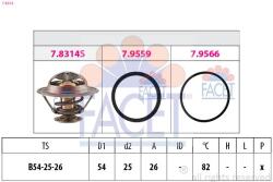 FACET Termostat chladenia FACET 7.8314 (7.8314)
