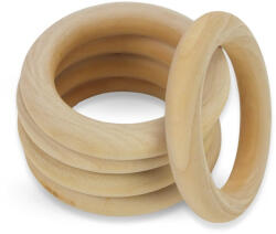  Natúr fa karika 6cm 5db/csomag - kreatív alkotáshoz