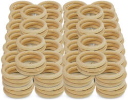  Natúr fa karika 4, 5cm 300db/csomag - OKOSÁR! - kreatív alkotáshoz