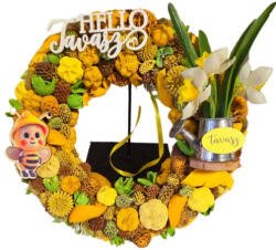  Tavaszi dekoráció - Méhecskés Koszorú - Csináld Magad Csomag - tavaszi DIY projekthez