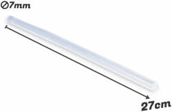  Ragasztópisztoly rúd betét 1db 7mm x 27cm - kreatív alkotáshoz