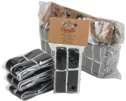  Tépőzár csík 1m - fekete 12db/csomag - OKOSÁR! - kreatív alkotáshoz