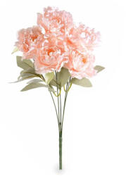 Decorer Buchet Bujori artificiali roz somon verzi 47 cm (A56.42.59A)