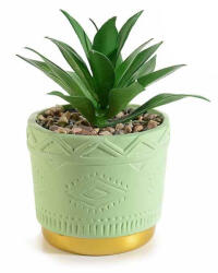 Decorer Planta suculenta artificiala in ghiveci ceramica Ø 9 cm x 16 H (A54.45.46C)