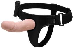 Debra Strap-on Cu Vibratii Ultra Passionate, Natural, 15 Cm