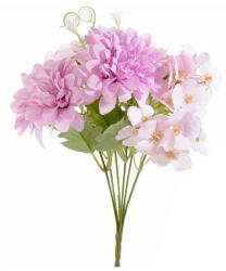 Decorer Buchet Dalia artificiala roz intens verde 30 cm (A56.42.87B)