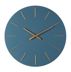 Bizzotto Ceas perete albastru auriu Timeline 60x5 cm (0182440deco)