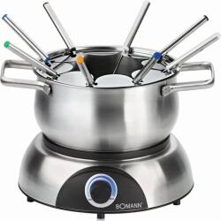 Bomann Set fondue electric Bomann FD 2248 CB, 1.2L, 1400W, 8 furculite din inox (FD2248CB)