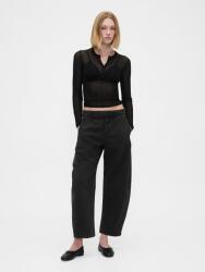 GAP Средно седящи панталони Twill Barrel GAP GAP | Cheren | ЖЕНИ | 12