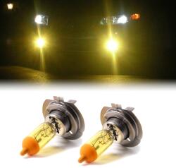 Set 2 becuri H7 pentru proiectoare de ceata, culoare galbena, 12V, 55W (AVX-T1927) - mobiplaza