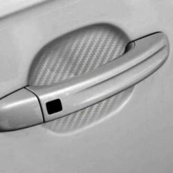 AVEX Set 4 bucati protectie zgarieturi manere usa din autocolant carbon 3D Argintiu (AVX-PROT15) - mobiplaza