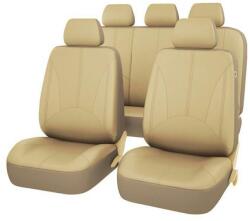  Set 11 huse scaun auto Universale din piele ecologica Bej, AG338F (AVX-AG338F)