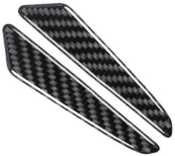  Set 8 elemente de protectie usa "Imitatie Carbon", flexibile, autoadezive, culoare Neagra (AVX-T080124-1) - mobiplaza