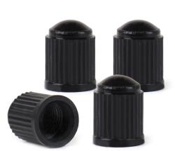 AMIO Set 4 capacele auto din plastic pentru ventil, culoare Neagra (AVX-AM02623)