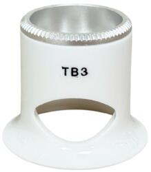 Bergeon Лупа Bergeon 2611-TB-3, бяла, бинокулярна, с вентилационен отвор, увеличение 3.3x