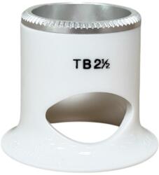 Bergeon Лупа Bergeon 2611-TB-2.5, бяла, бинокулярна, с вентилационен отвор, увеличение 4x