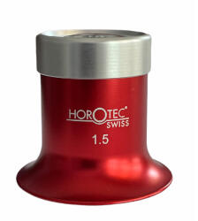 Horotec Лупа за очила Horotec MSA 00.031-1.5 с червен анодизиран алуминий и винт x6.5