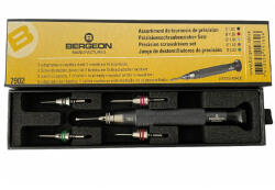 Bergeon Комплект прецизни отвертки Bergeon 7902 с 5 бързо сменяеми накрайника