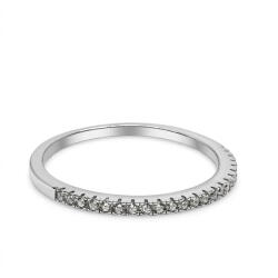 Flippy Inel Eternity Argint 925 cu Micro-Pave de Zirconiu, Jolie Silver, Marime 54 (TEO-06749)