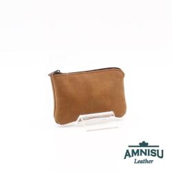 Amnisu Barna egy cipzáras bőr kulcstartó A9006