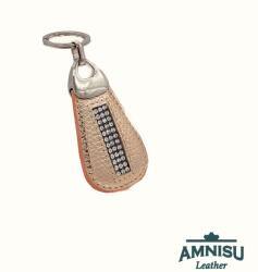 Amnisu Rosegold csepp alakú swarovski köves bőr kulcstartó H2014