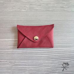 Amnisu Sötét piros egyfakkos bőr kártyatartó