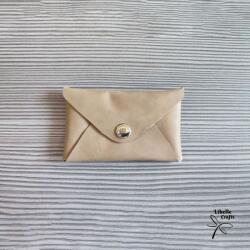 Amnisu Bézs egyfakkos bőr kártyatartó