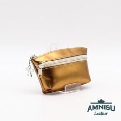 Amnisu Óarany kettő cipzáras bőr kulcstartó B2003