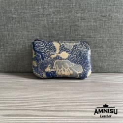 Amnisu Kék mintás egy cipzáras kulcstartó A6004