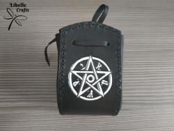 Amnisu M. A. G. U. S. szimbólumos kockatartó szütyő - FEKETE