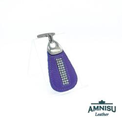 Amnisu Lila csepp alakú swarovski köves kulcstartó H4023