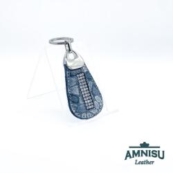 Amnisu Szürke mintás csepp alakú swarovski köves kulcstartó H8010