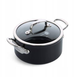 GreenPan Oala cu capac GreenPan Barcelona Pro 20cm, 3, 1L, aluminiu, neagra, antiaderenta (CC005333-001)