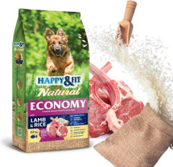 Happy&Fit Natural Economy Adult with Lamb & Rice (2 x [12 + 2 kg]) 28kg