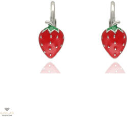 Újvilág Kollekció Ezüst eper gyerek fülbevaló - 02203-44