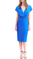 FOREL Rochie De Vară Pentru Nuntă / Botez Midi Din Satin Albastru Roua 080.50. 01.162 (080.50.01.162)