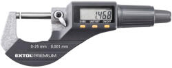  Extol Premium digitális mikrométer 0, 001×25mm, keményfém mérőfelület