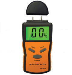 HoldPeak 883A Univerzális digitális nedvességmérő 5-40% beépített mérőcsúccsal