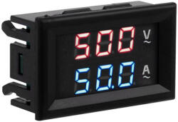  Digitális beépíthető feszültség áramerősség mérő AC 50A/500V